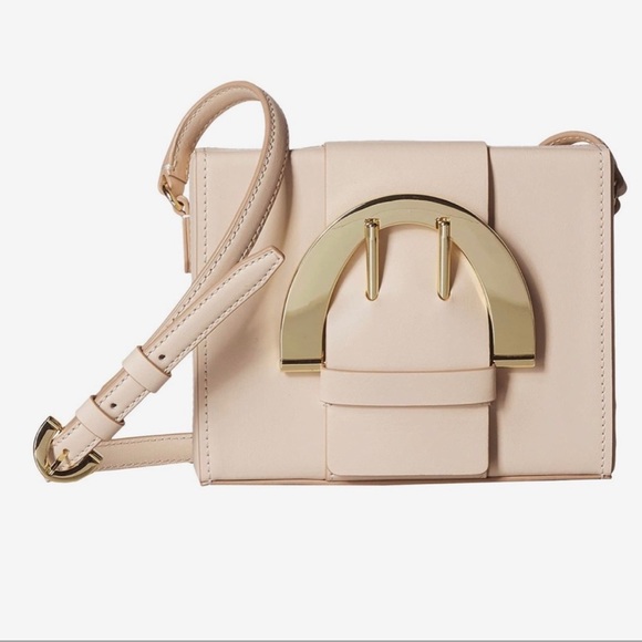 Brand new ZAC Zac Posen Biba Buckle Large Box Crossbody Bag, Cloud white - Picture 2 of 4